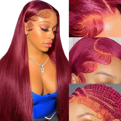 99j Burgundy Straight hair - OhSoCandi Hair
