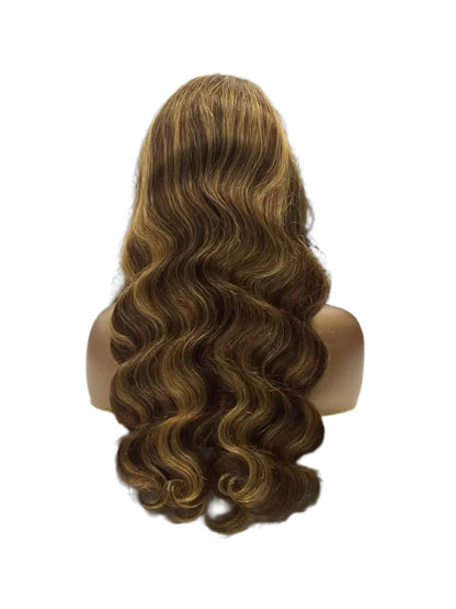 Highlight Wig Human Hair Ombre Lace Front - OhSoCandi Hair